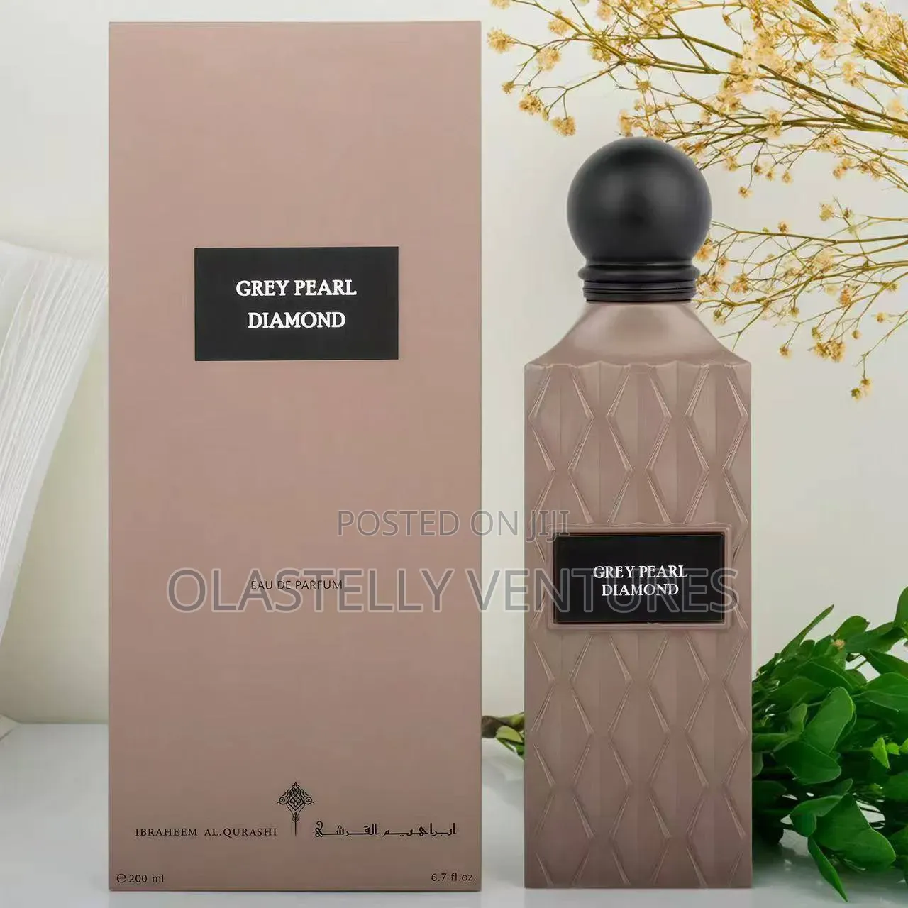 Grey Pearl Diamond Arabian Perfume Eau De Parfum - Long Lasting T.