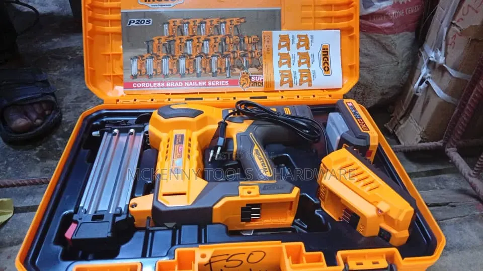 Ingco 20v Cordless Brad Nailer Kit (Model: Cbnli5008)