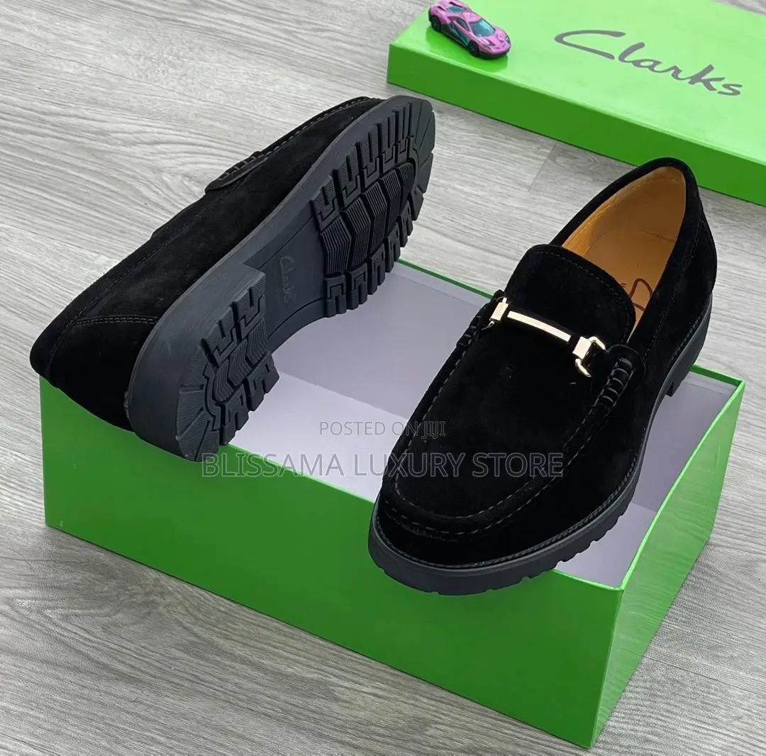 Clarks Premium Luxury Suede Men Shoes – Elegant, Durable Comfortable