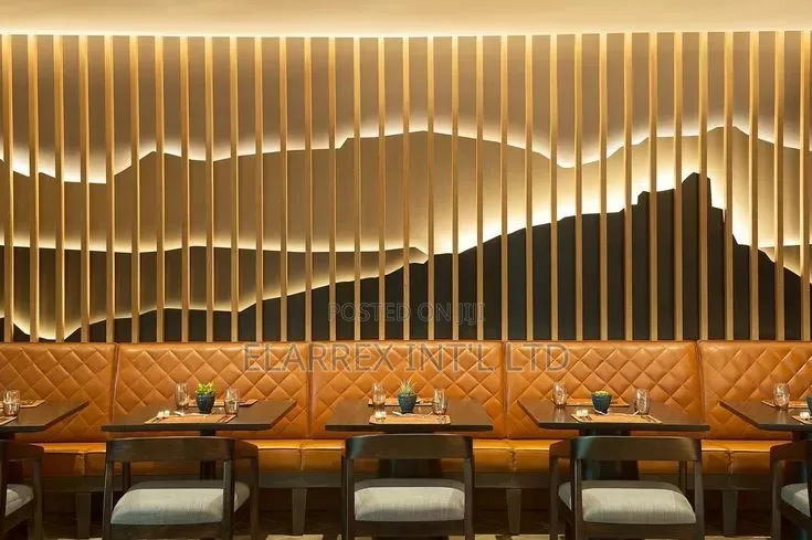 Modern Hotel and Restaurants Wall Design Interior Finishing