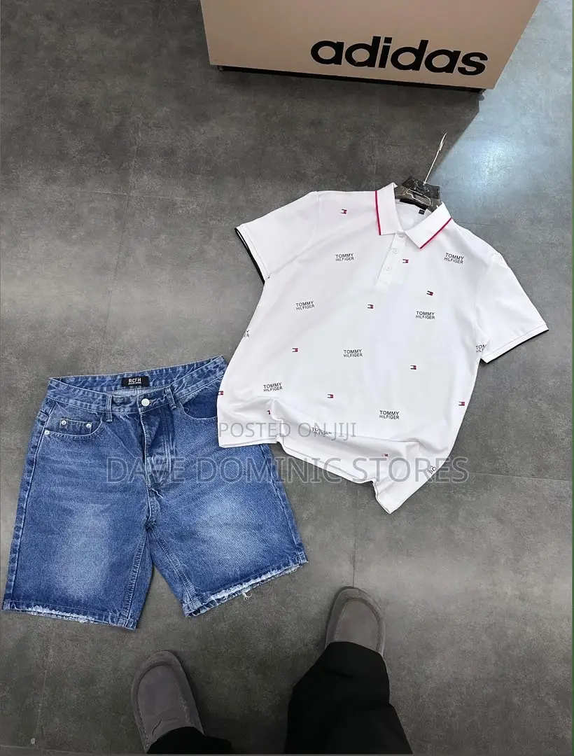 Collar Neck Shirt + Jeans Short and Trousers (Comb)