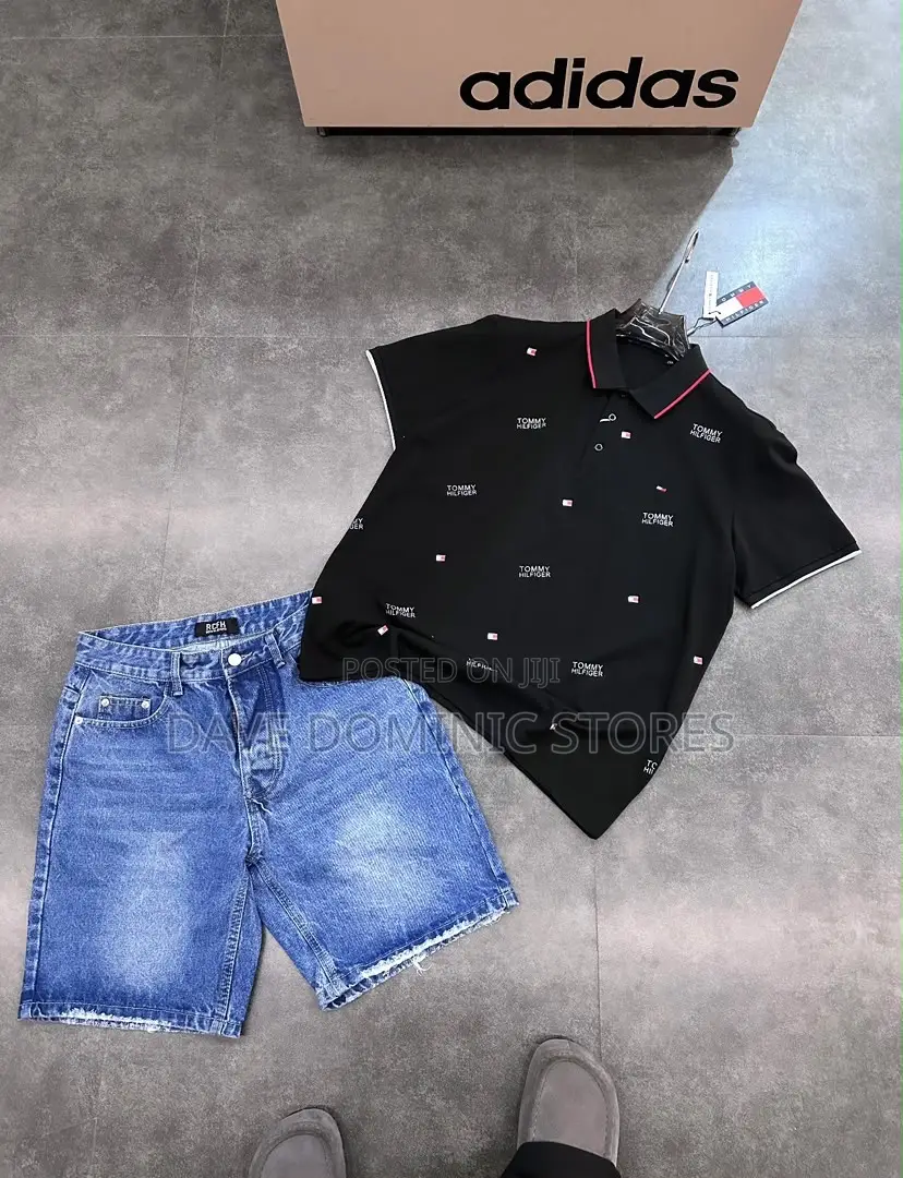 Collar Neck Shirt + Jeans Short and Trousers (Comb)