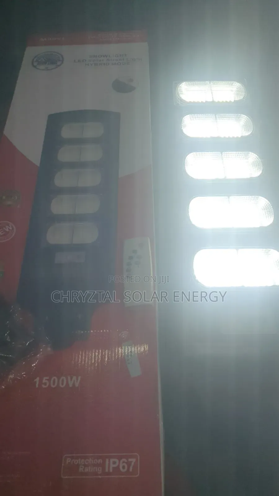 High Quality 1500watts Solar Street With Free Remote Control Kits.