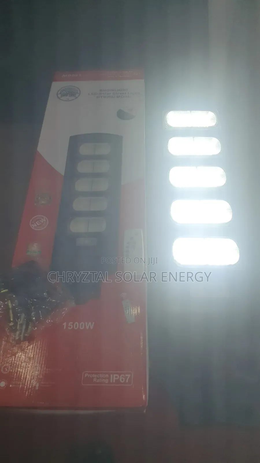 High Quality 1500watts Solar Street With Free Remote Control Kits.