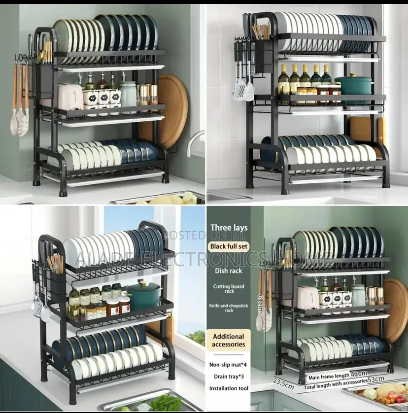 Multifunctional Bowl Rack/Dish Drainer. 3layers. High Quality.