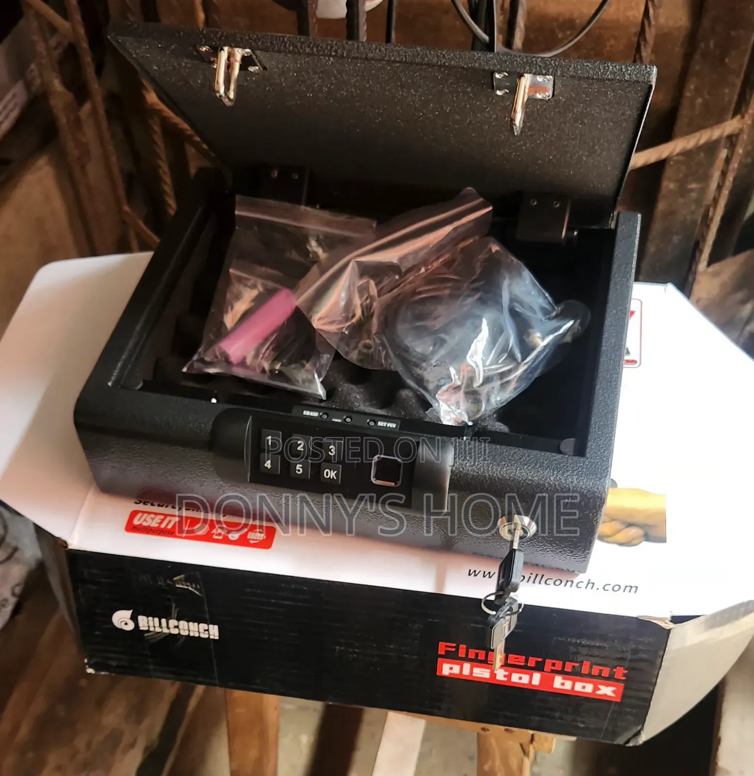 Billconch Fingerprint Safe/Pistol Box