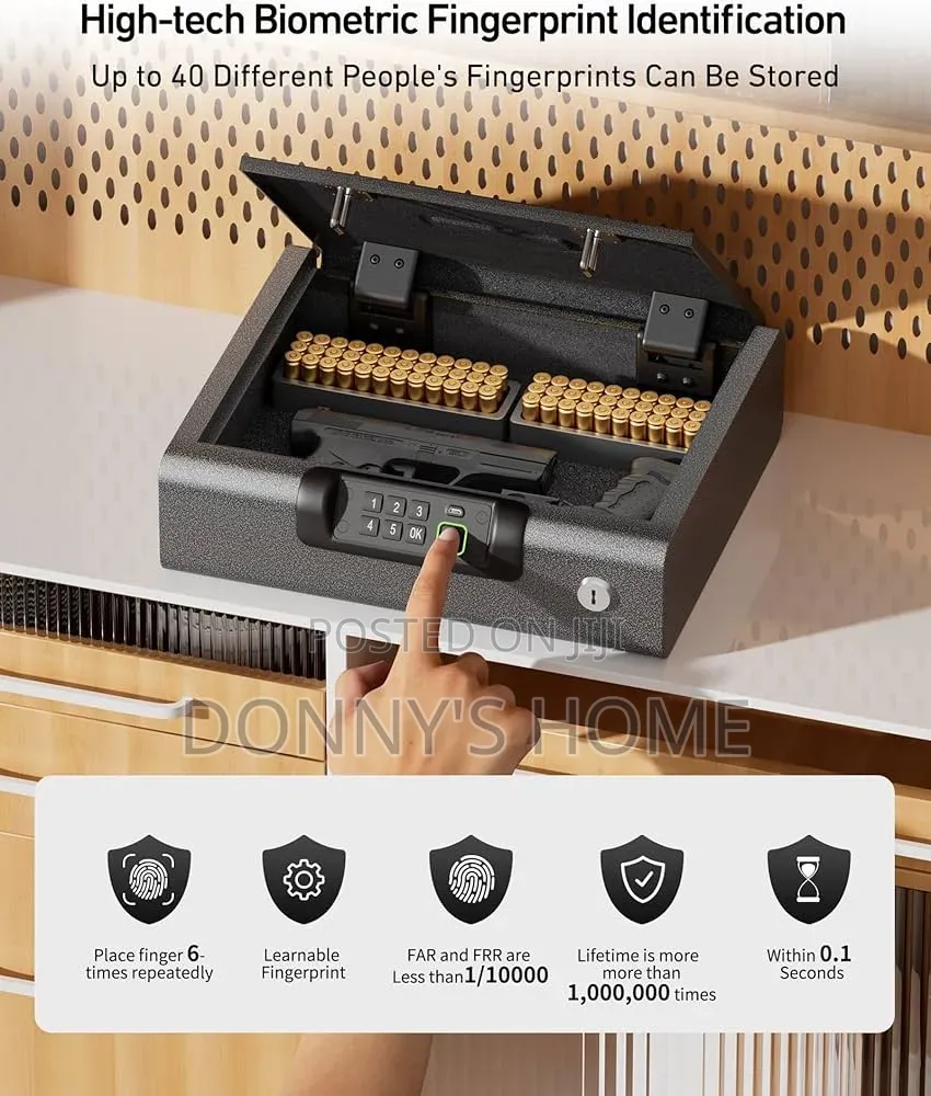 Billconch Fingerprint Safe/Pistol Box