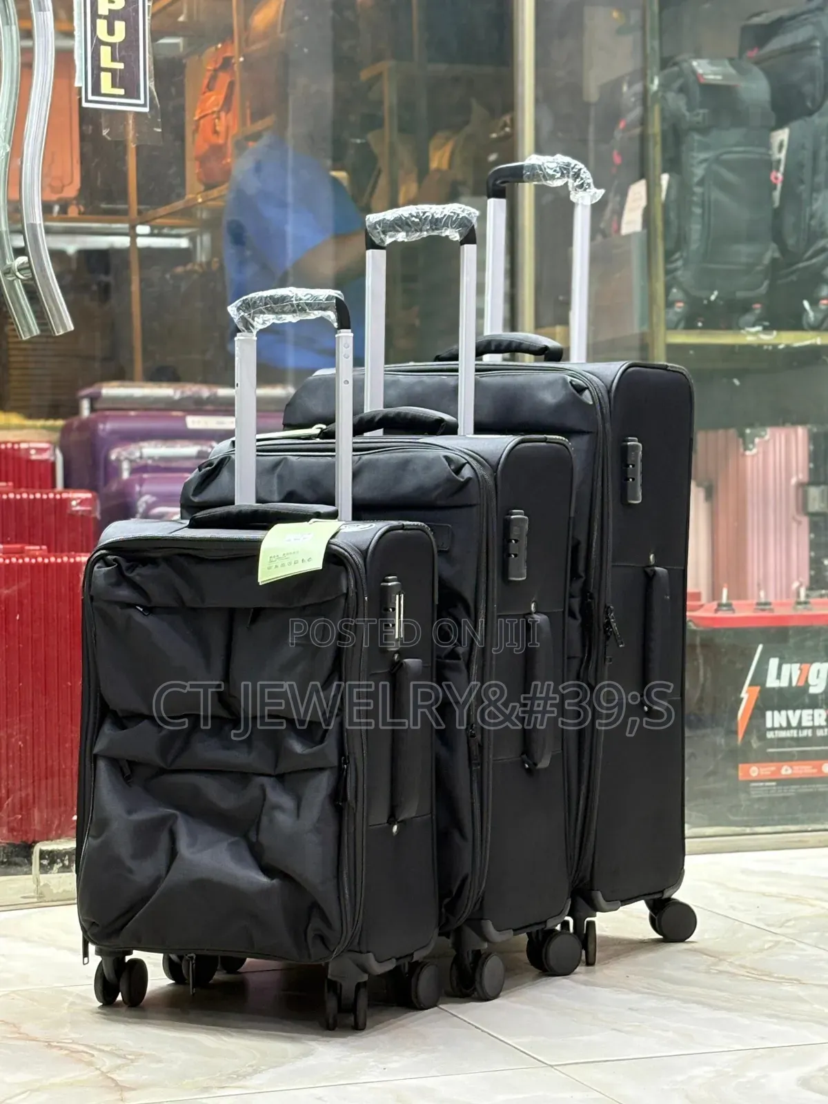 Luxury Brand New 3in1 Trolley Luggage Set Strong Wheels 360° Rotation
