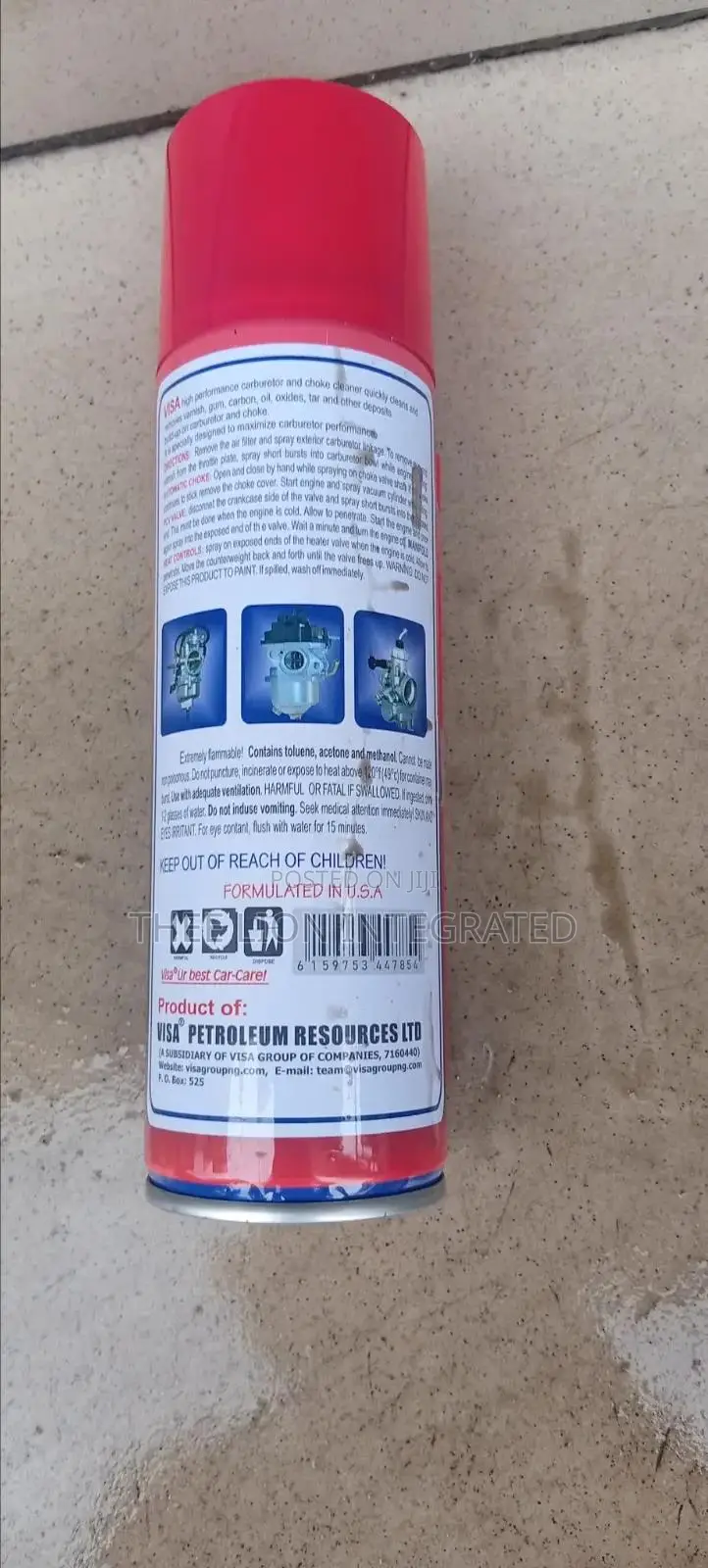 Visa High Performance Carb Choke Cleaner (450ml)