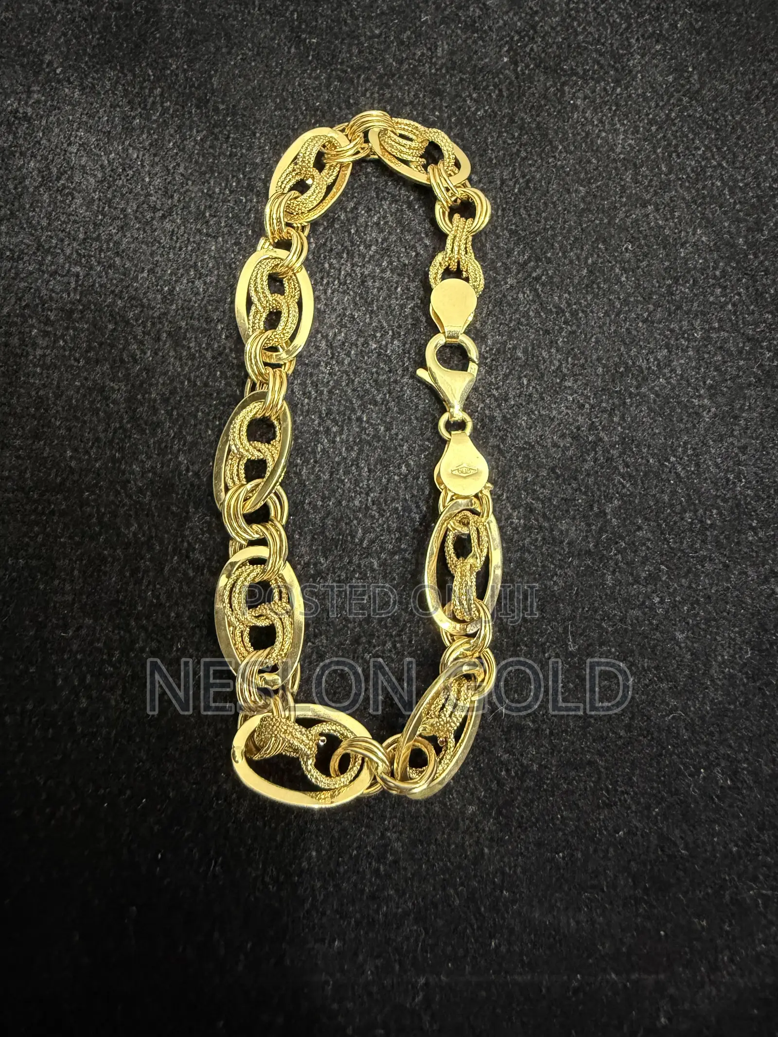 Pure Italy 750 Tested 18karat Solid Gold Bracelet