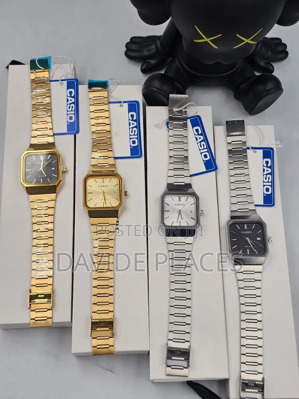 Casio Stainless Steel, Presidential Chain Watch, With Date,