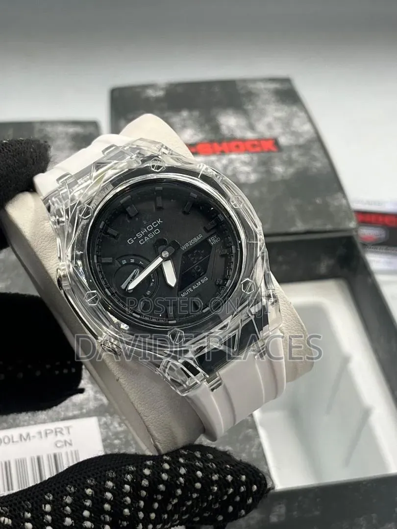 G-Shock Digital and Analogue Time Display Rubber Watch, With Date, Day