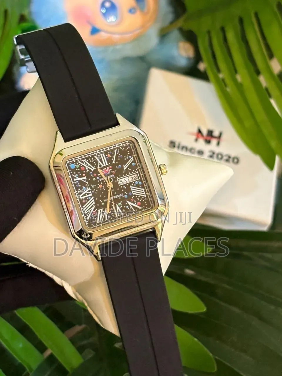 Nh Stainless Steel Head, Rubber Watch • the Dial Showcases a Cosmic-