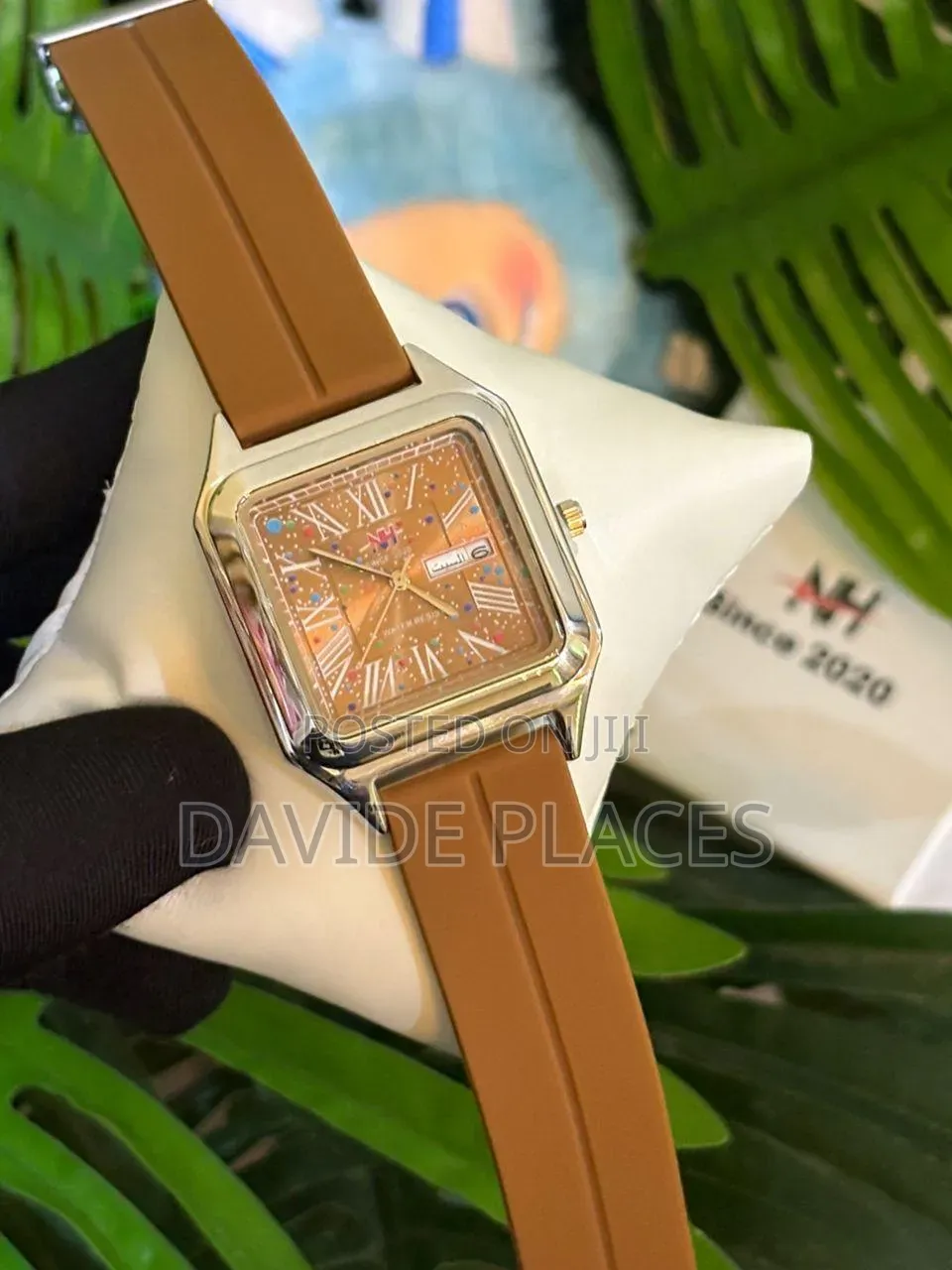 Nh Stainless Steel Head, Rubber Watch • the Dial Showcases a Cosmic-