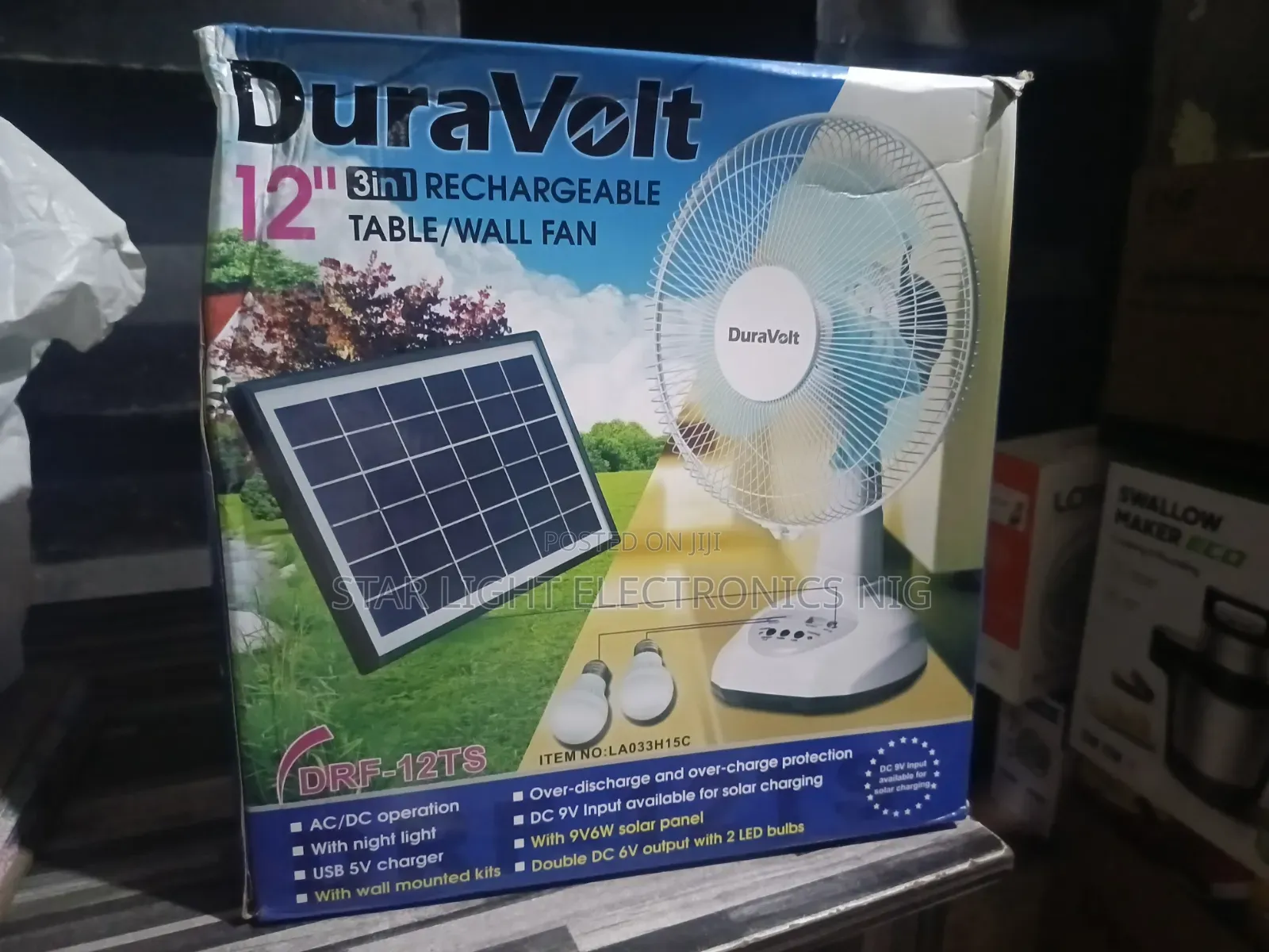 12 Inches Table Fan Duravolt