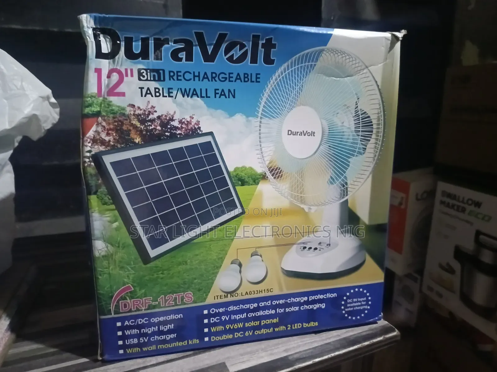 12 Inches Table Fan Duravolt