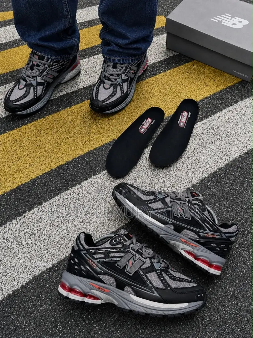 New _ New Balance 1906u “Black Castlerock Team Red” Low Snks”*