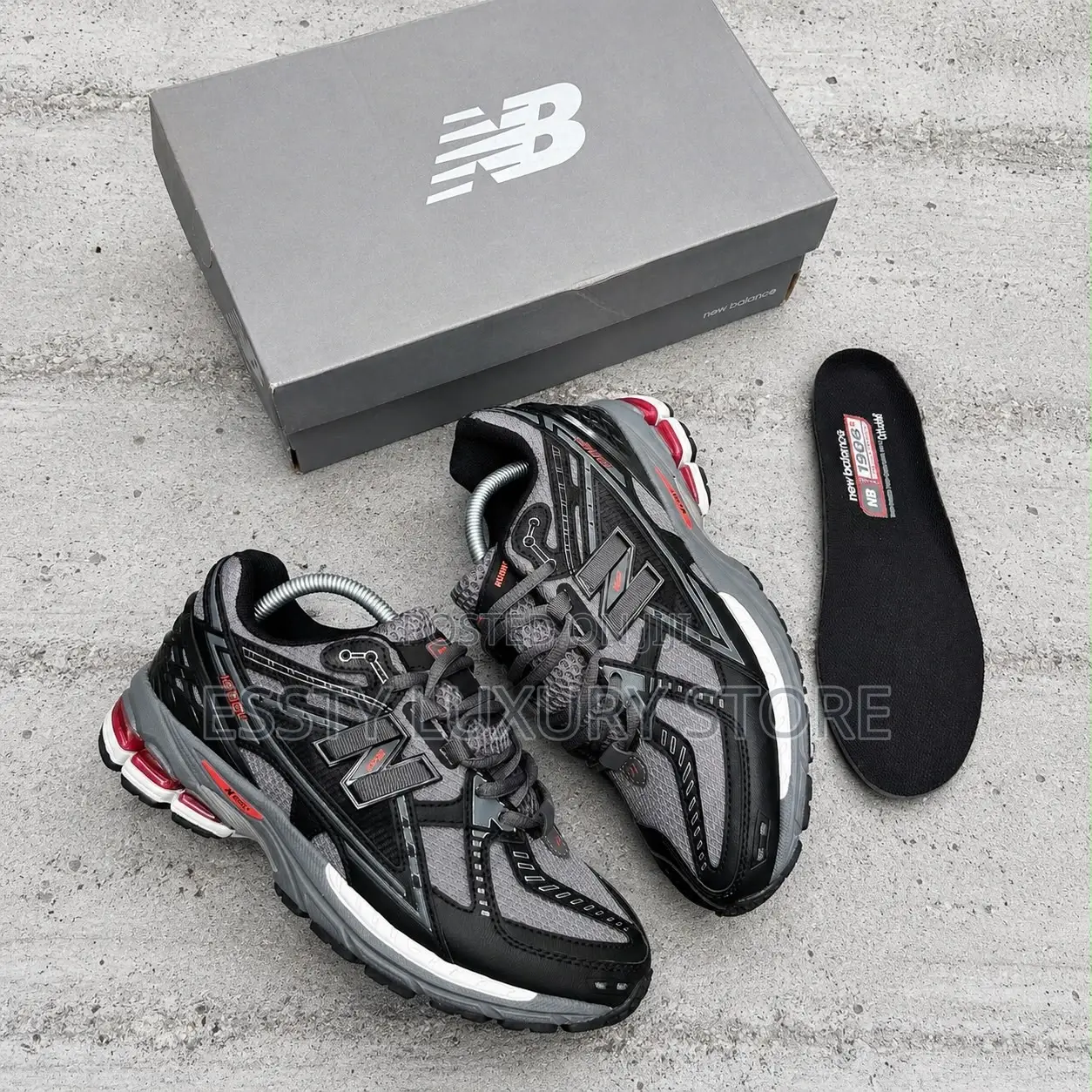 New _ New Balance 1906u “Black Castlerock Team Red” Low Snks”*