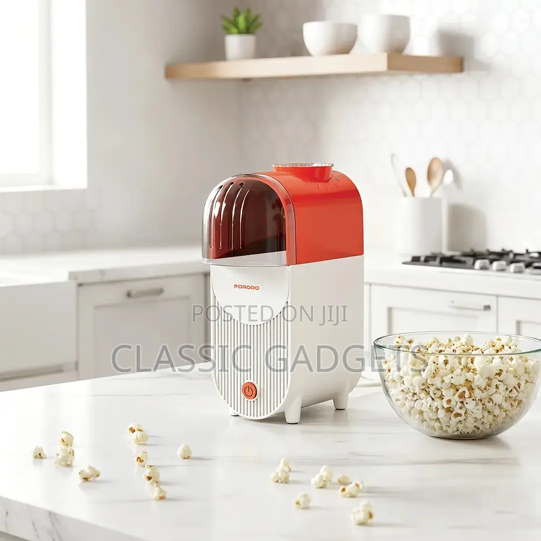 Porodo Lifestyle Popper Hot Air Popcorn Maker With Measuring Cup