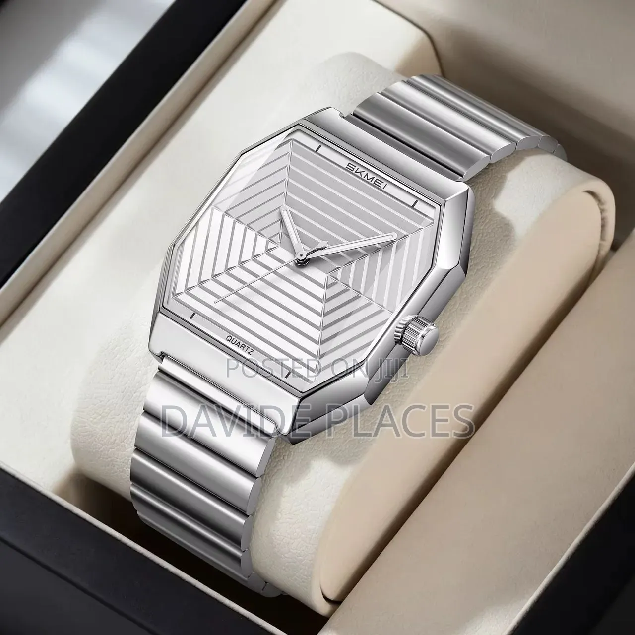 *Skmei Watch* _analog Display_ _textured Glass Dial_ _3atm Waterptroo