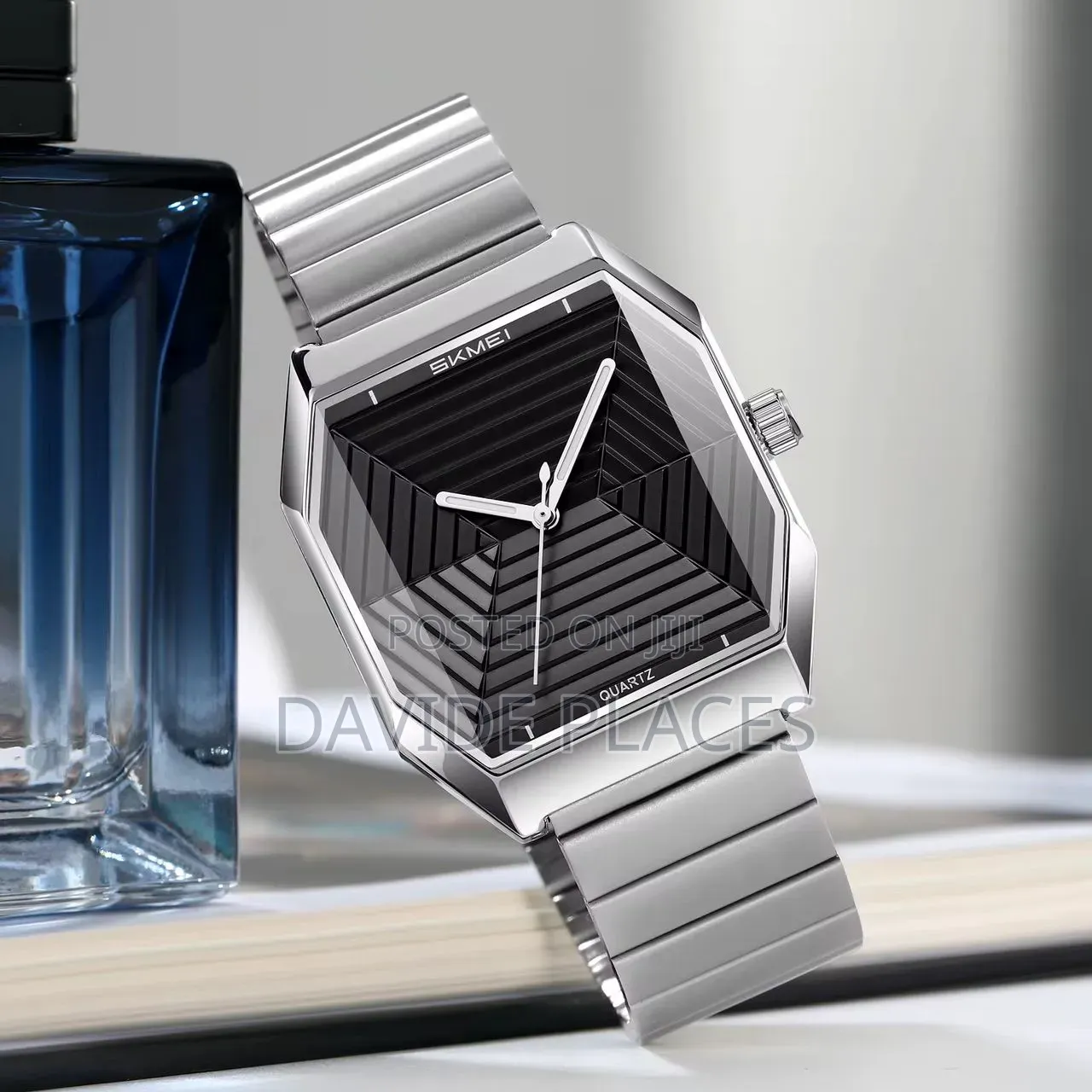 *Skmei Watch* _analog Display_ _textured Glass Dial_ _3atm Waterptroo