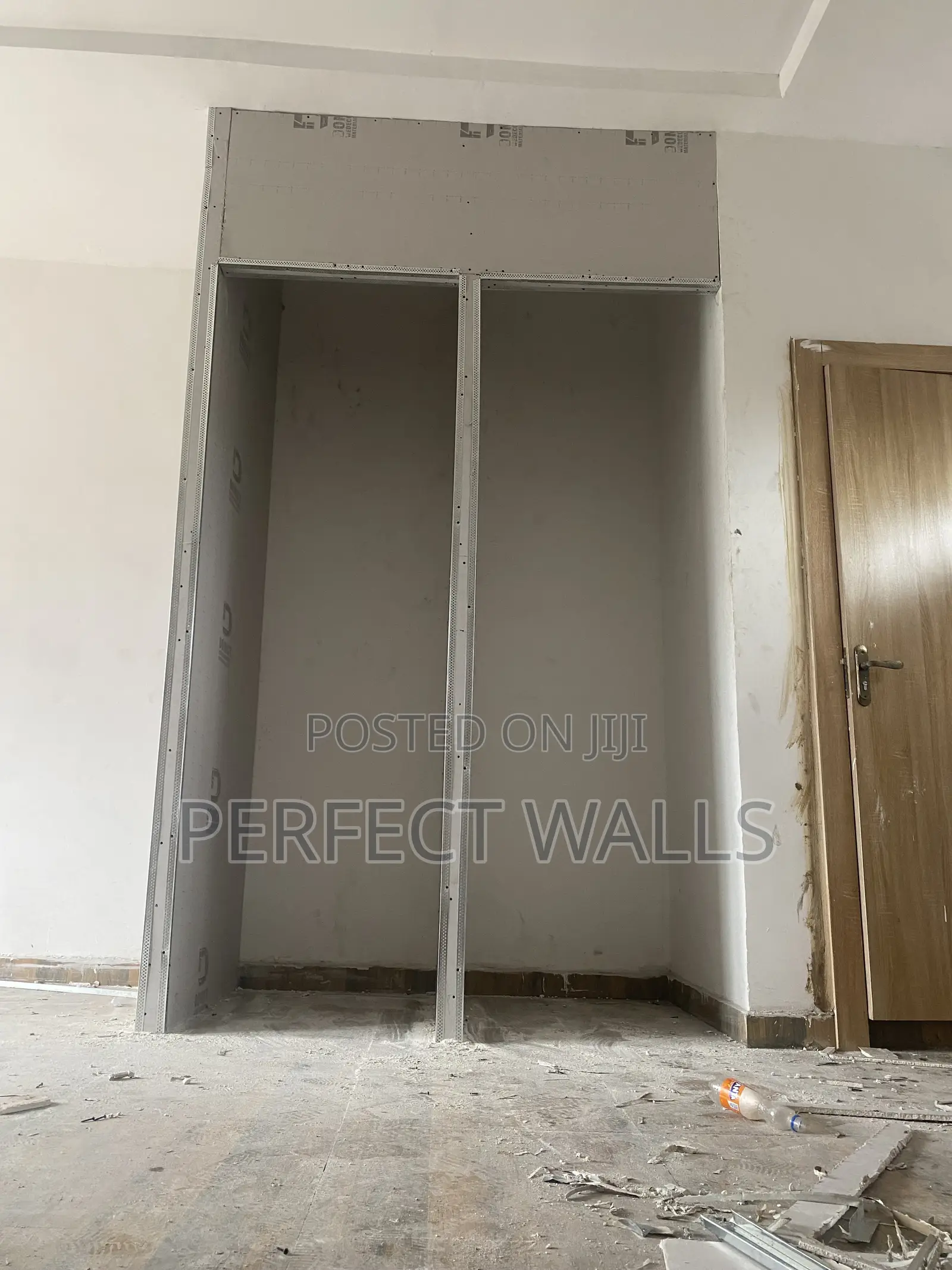 Plaster Board Wall Partitioning in Office