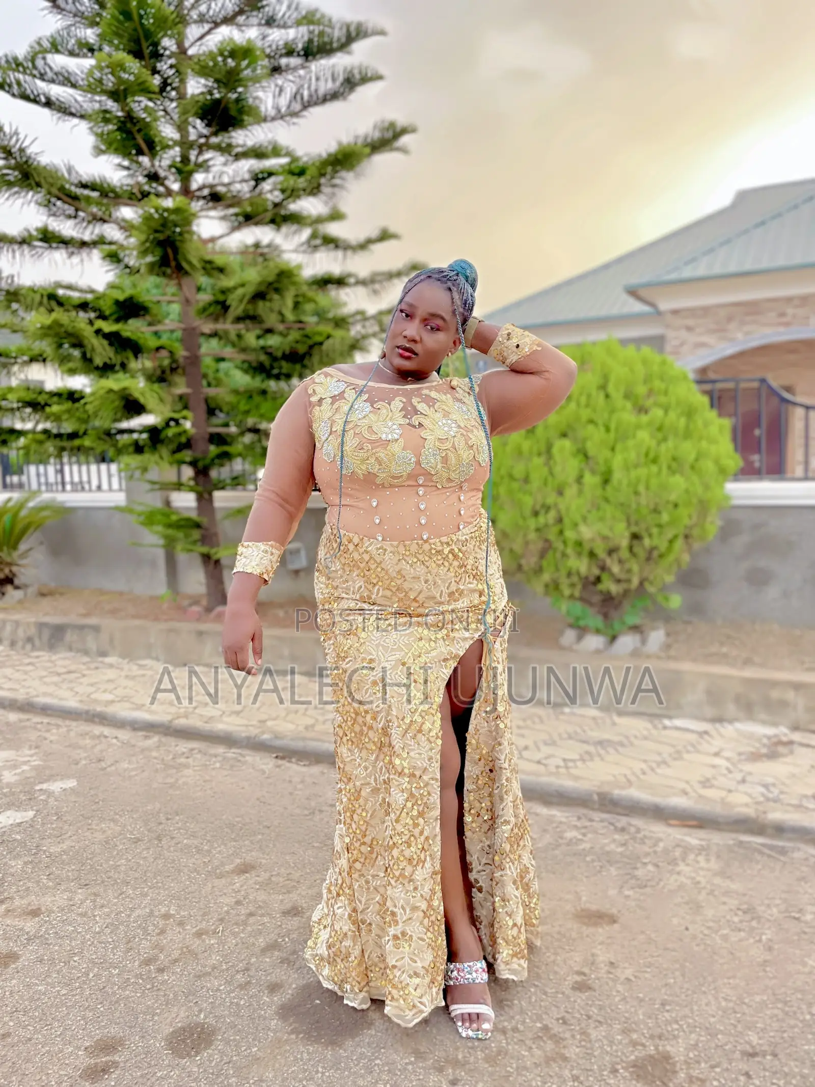 Royal Gold Sequin Gown