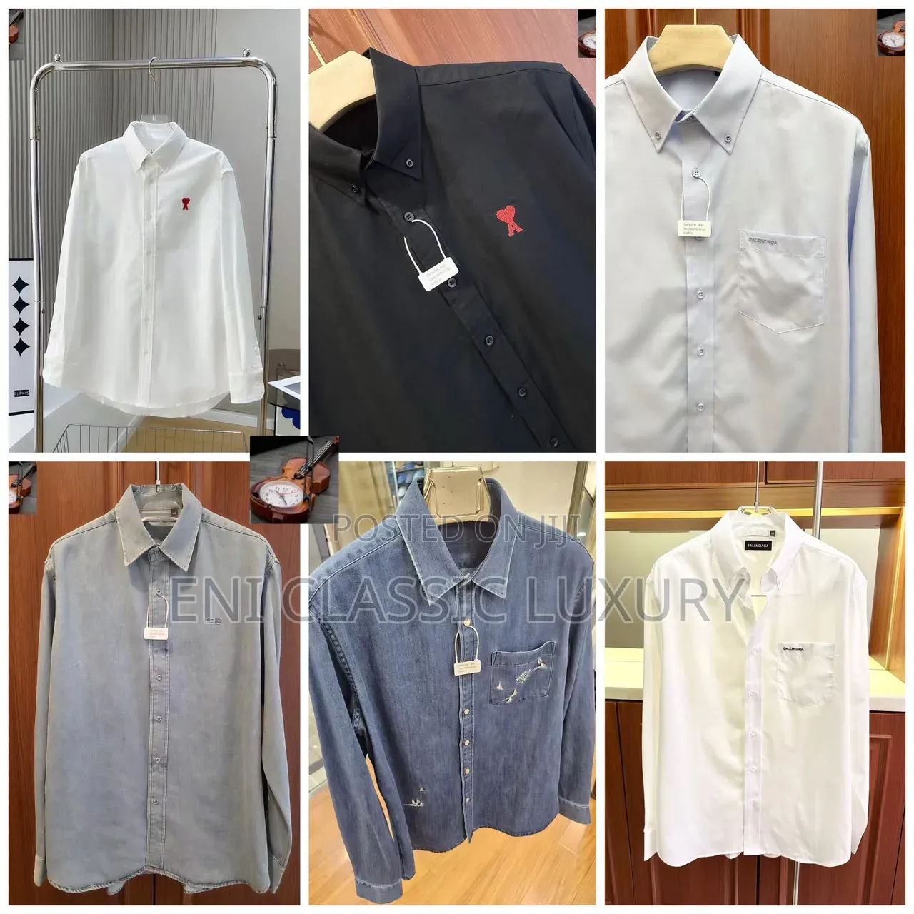 Top Quality Luxury Men's Shirts Well Banded Package