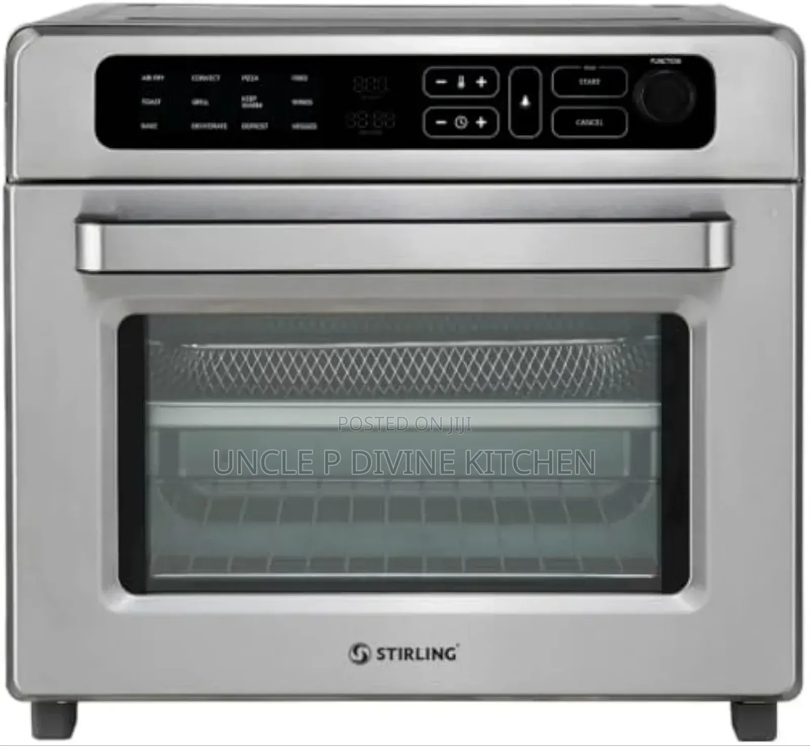 Sterling 24l Stainless Steel Digital Air Fryer Oven With 12 Cooking