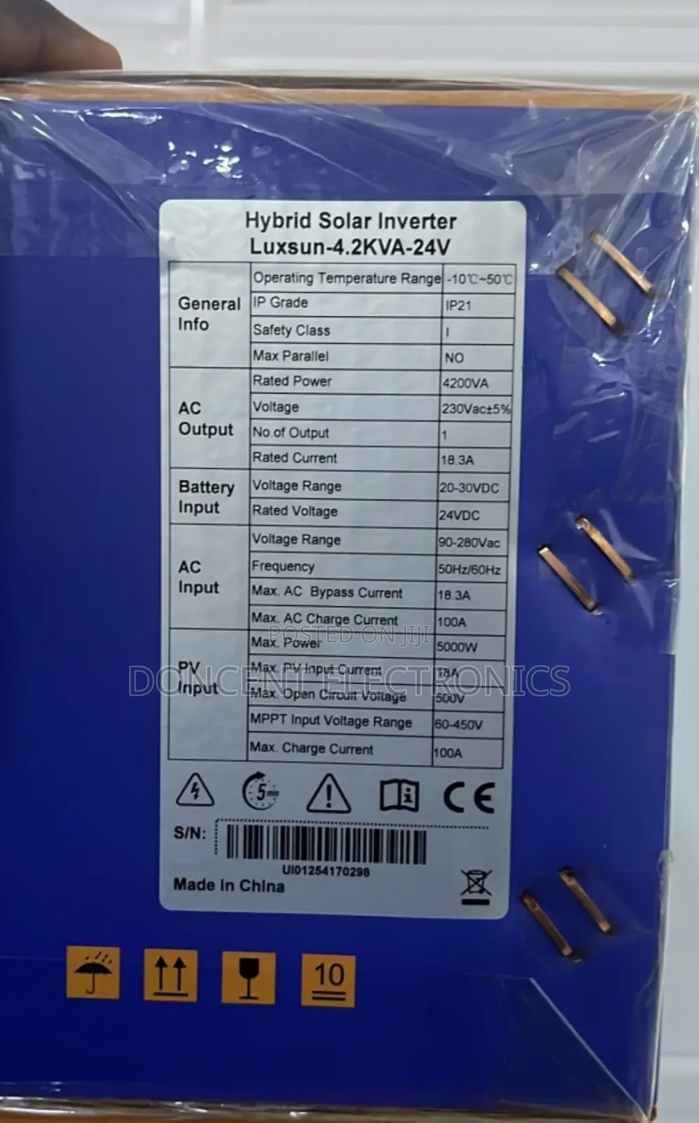 Luxsun 4.2kva 24v Hybrid Inverter With Inbuilt Monitoring