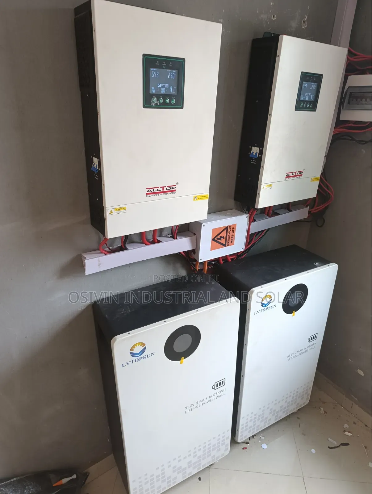 32kwh 48v and 24kva 48v Solar System Setup With 550w Solar Panels 18ps
