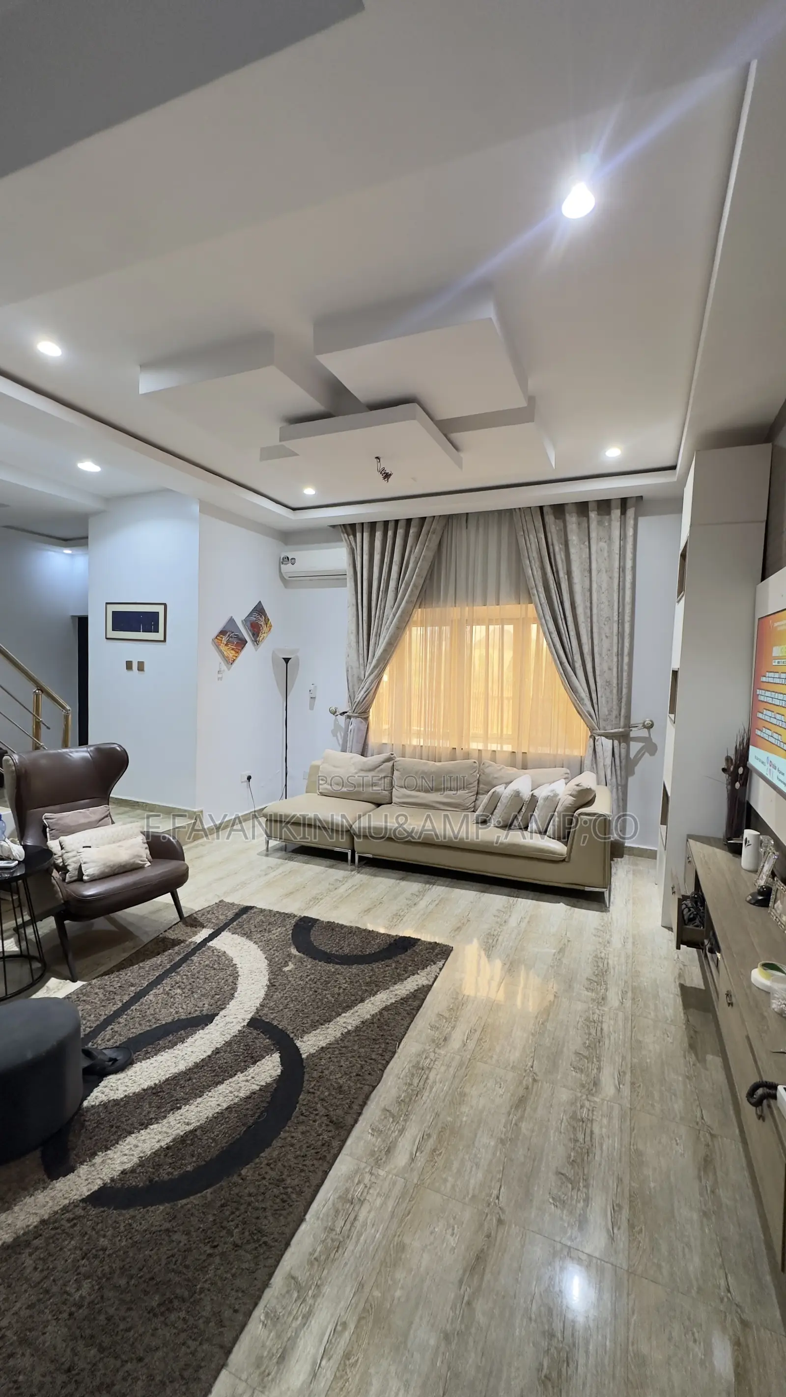 Furnished 4bdrm Duplex in Riverpark Estate, Sabon Lugbe for rent