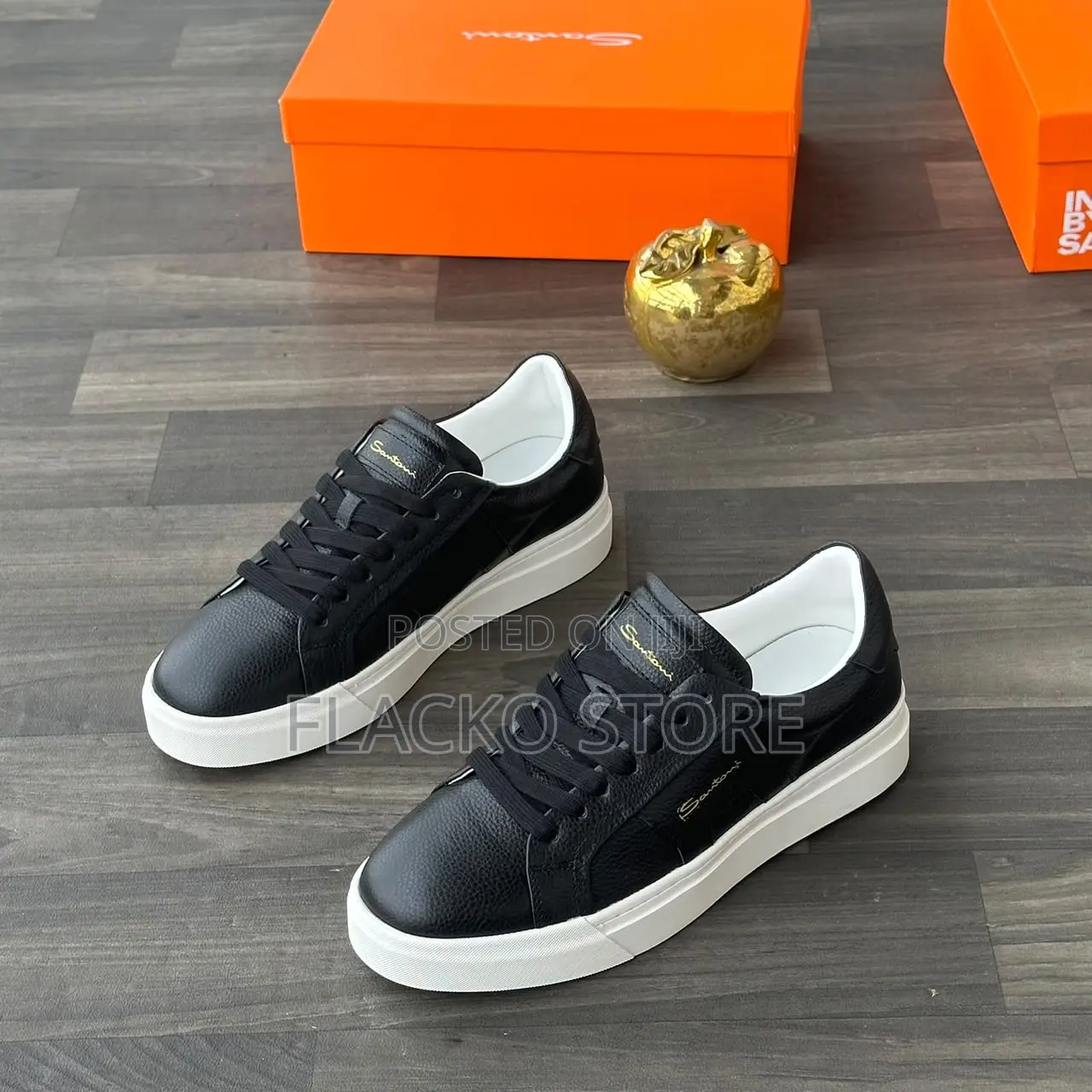 Original Santoni Lace Up Sneakers