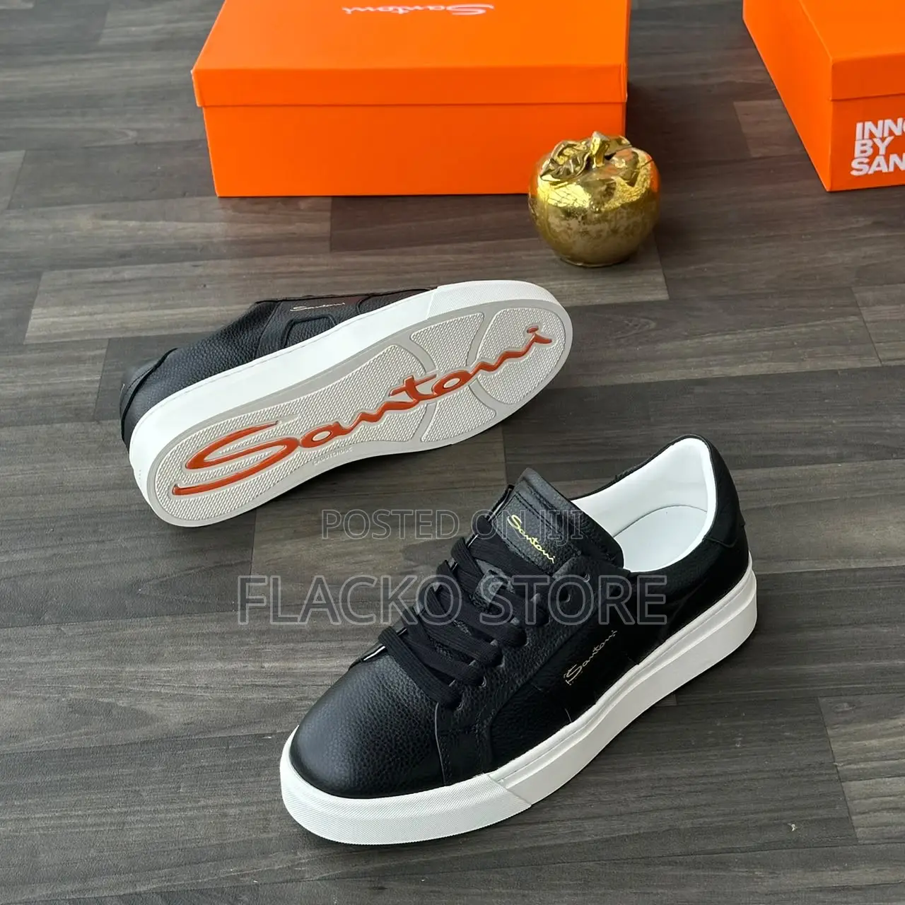 Original Santoni Lace Up Sneakers