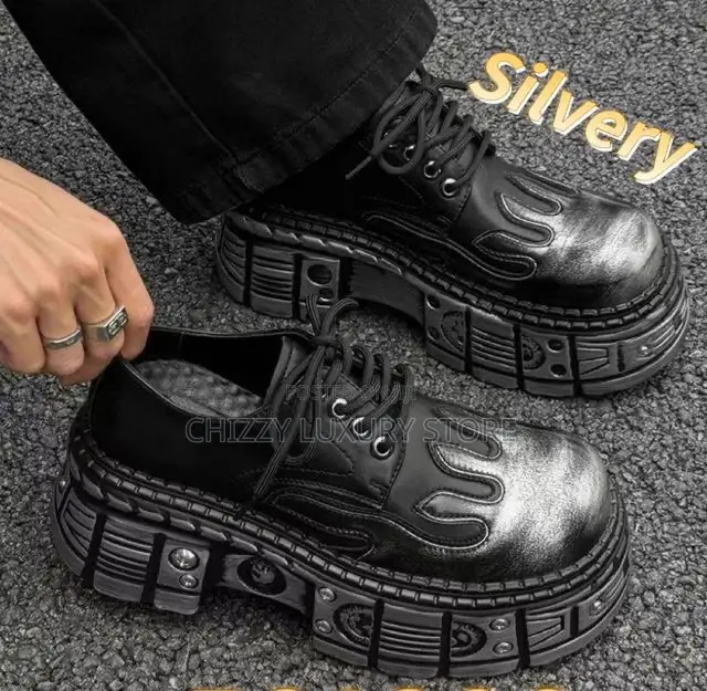 Balenciaga Quality Luxury Men Genuine Leather Shoe