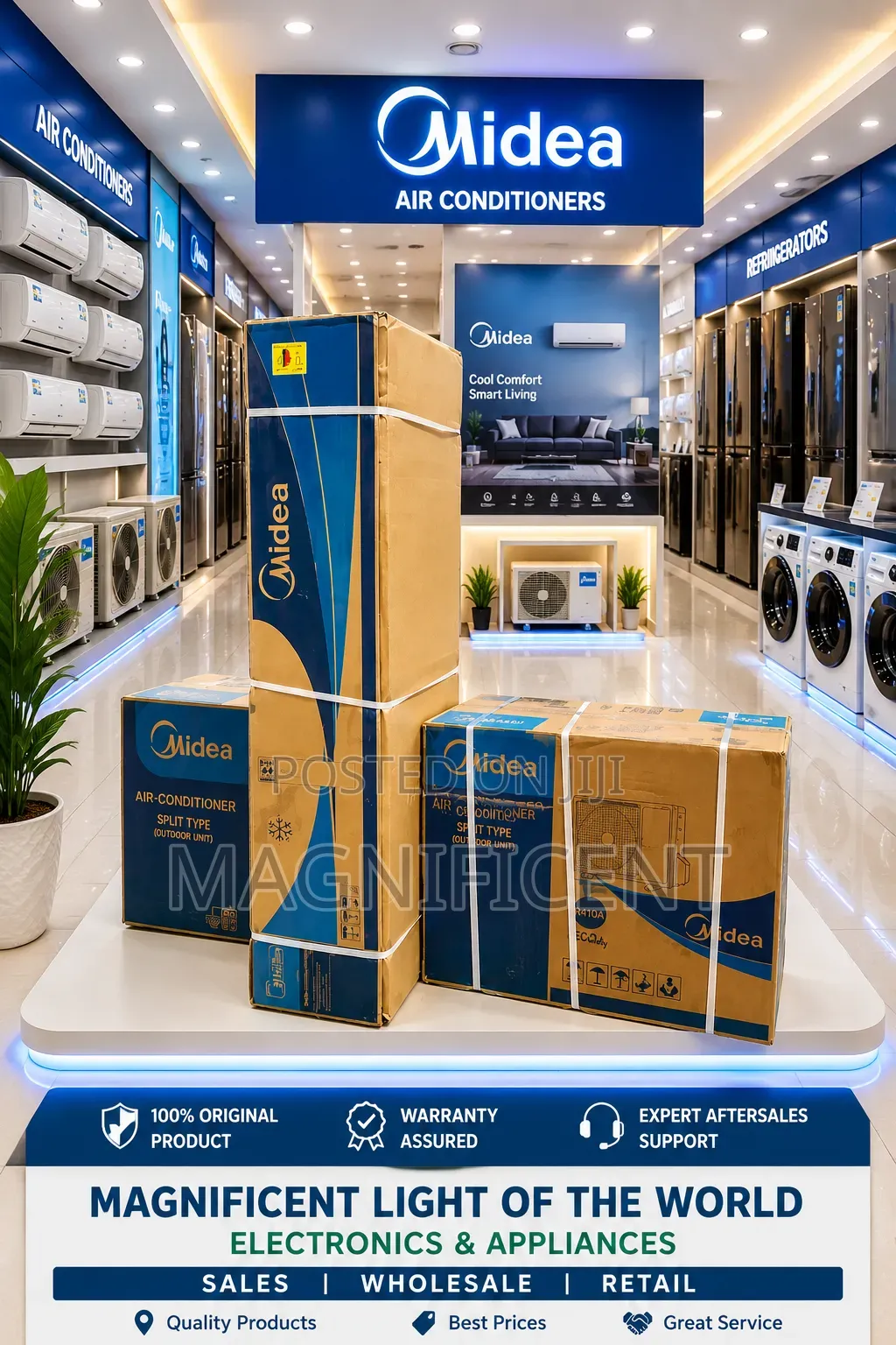 Midea 2 Tons Floor Standing Air Conditioner High-Capacity Cooling F