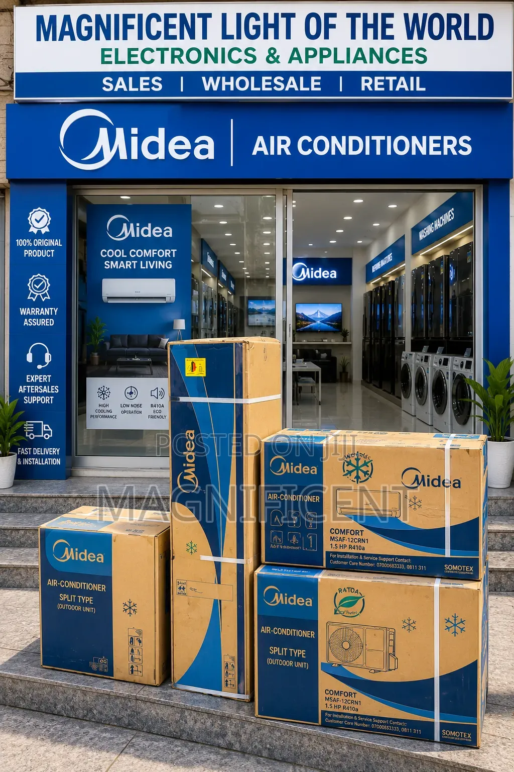 Midea 2 Tons Floor Standing Air Conditioner High-Capacity Cooling F