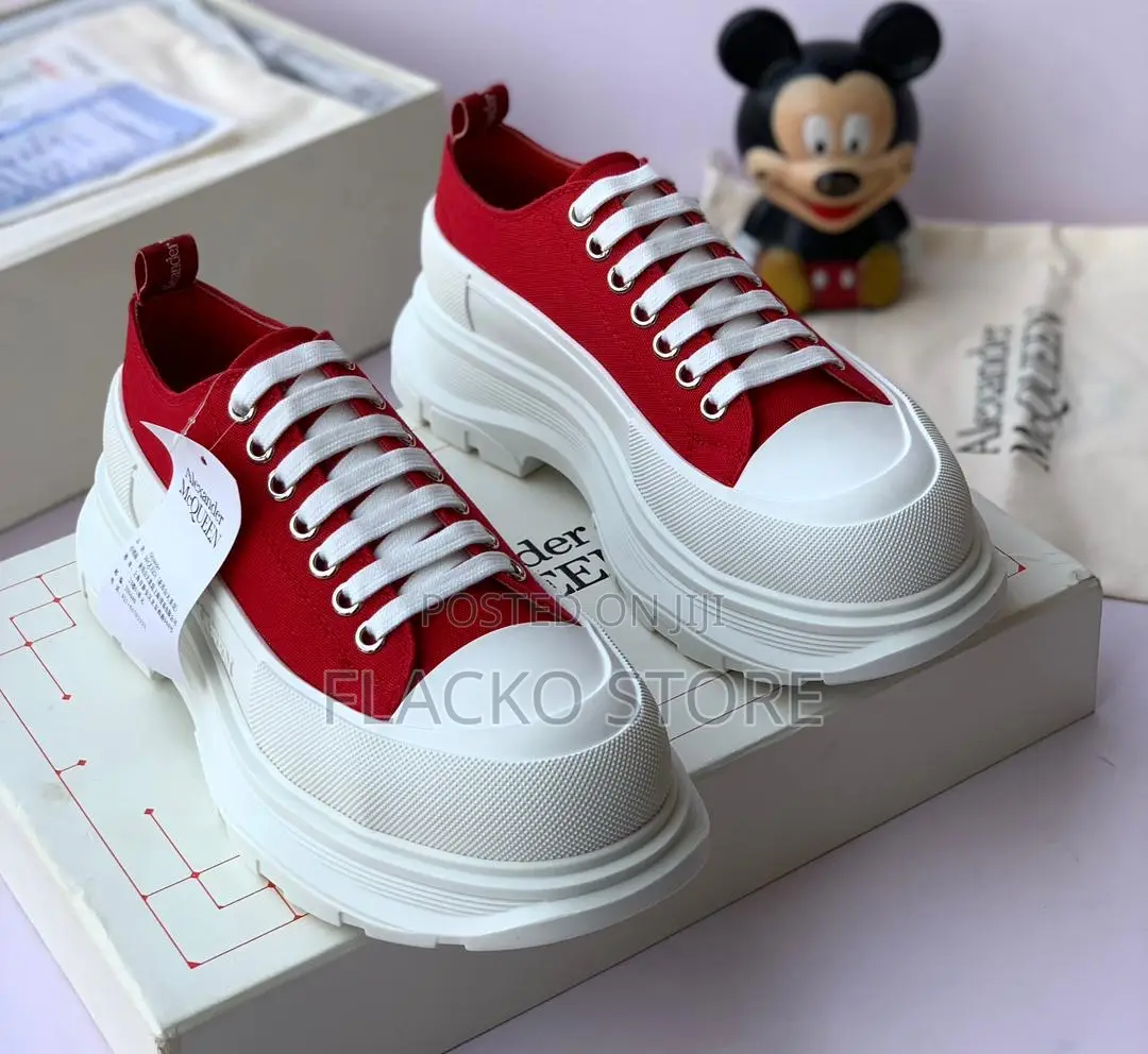 Original Alexander McQueen Double Layered Sole Luxury Sneakers