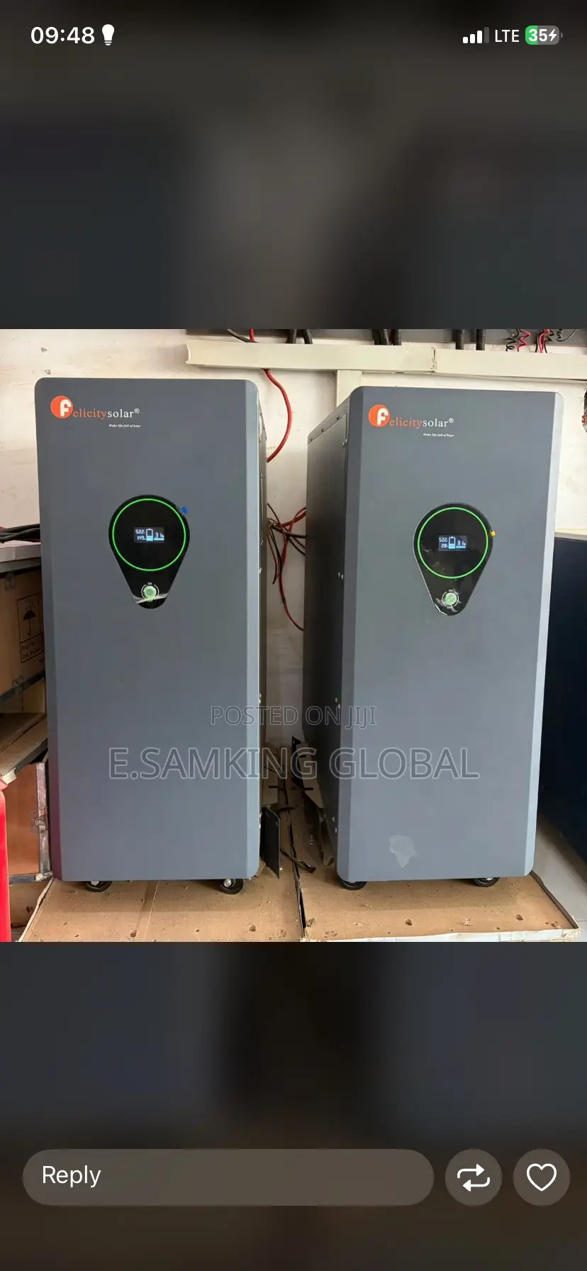 25kwh Felicity Lithium Battery