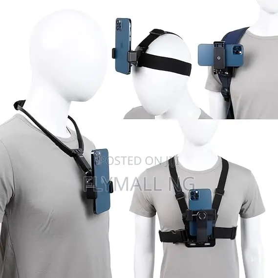 Smartphone Pov / Vlog Head Strap Mount Phone Holder