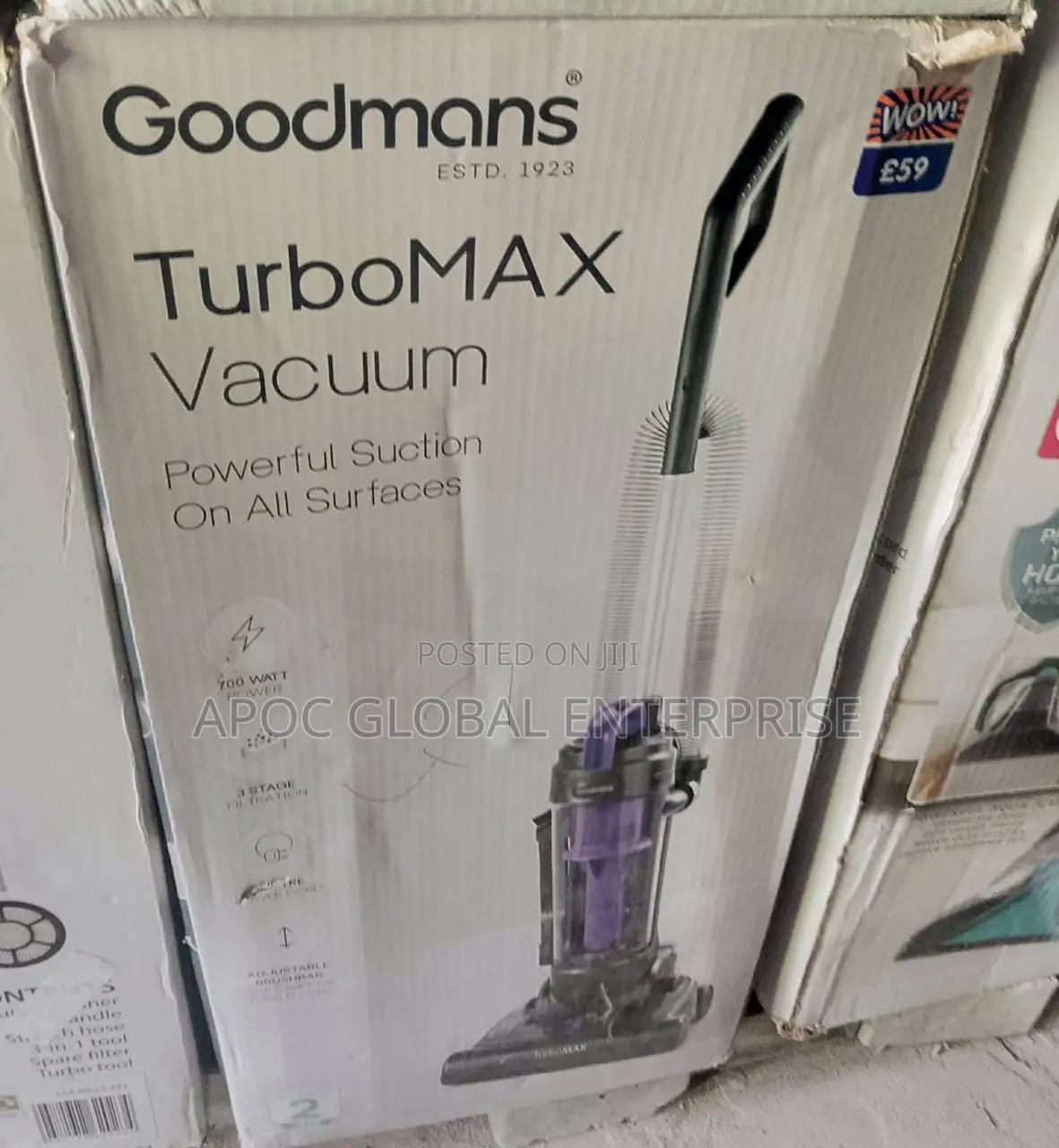Goodmans Turbomax Powerful Suction Upright Vacuum Cleaner