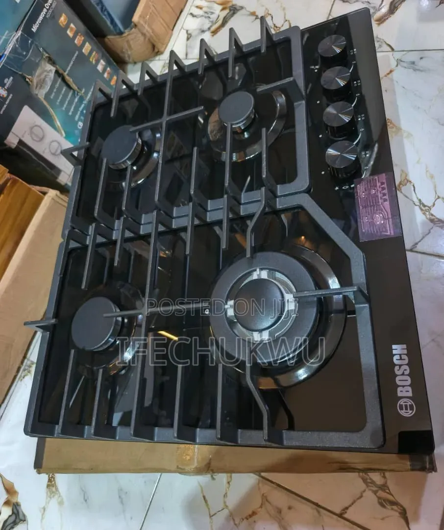 Bosch Built-in Premium Luxury Glass Top 4 Burners Gas Cooker Hob 60cm