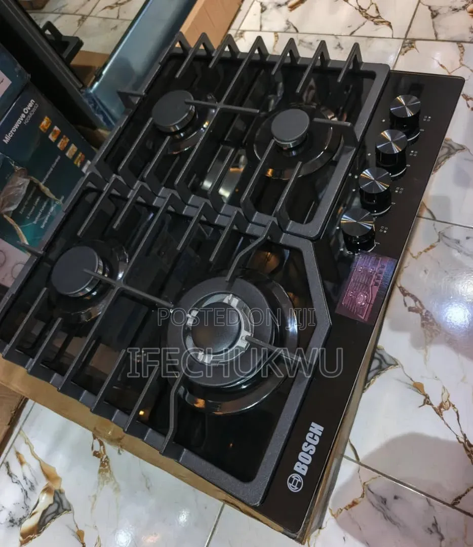 Bosch Built-in Premium Luxury Glass Top 4 Burners Gas Cooker Hob 60cm