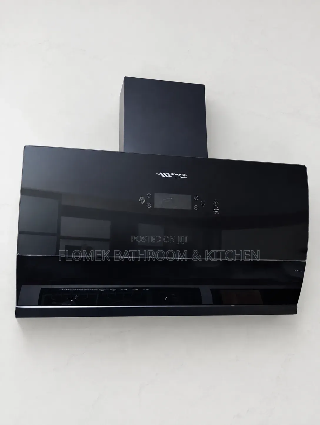 Luxury 90cm Black Glass Kitchen Hood/Extractor – Powerful Stylish