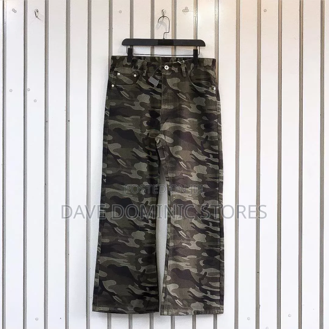 Premium Flare Camouflage Jeans