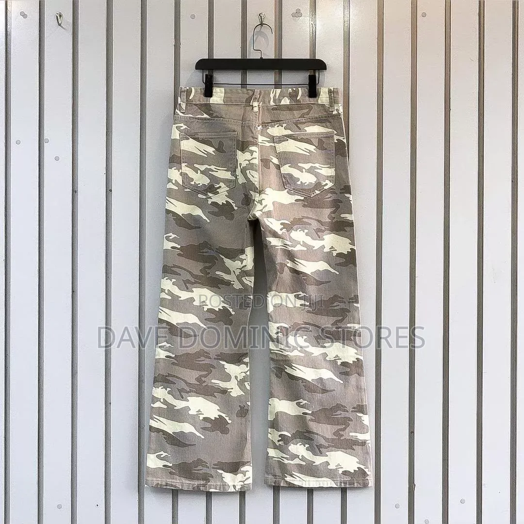 Premium Flare Camouflage Jeans