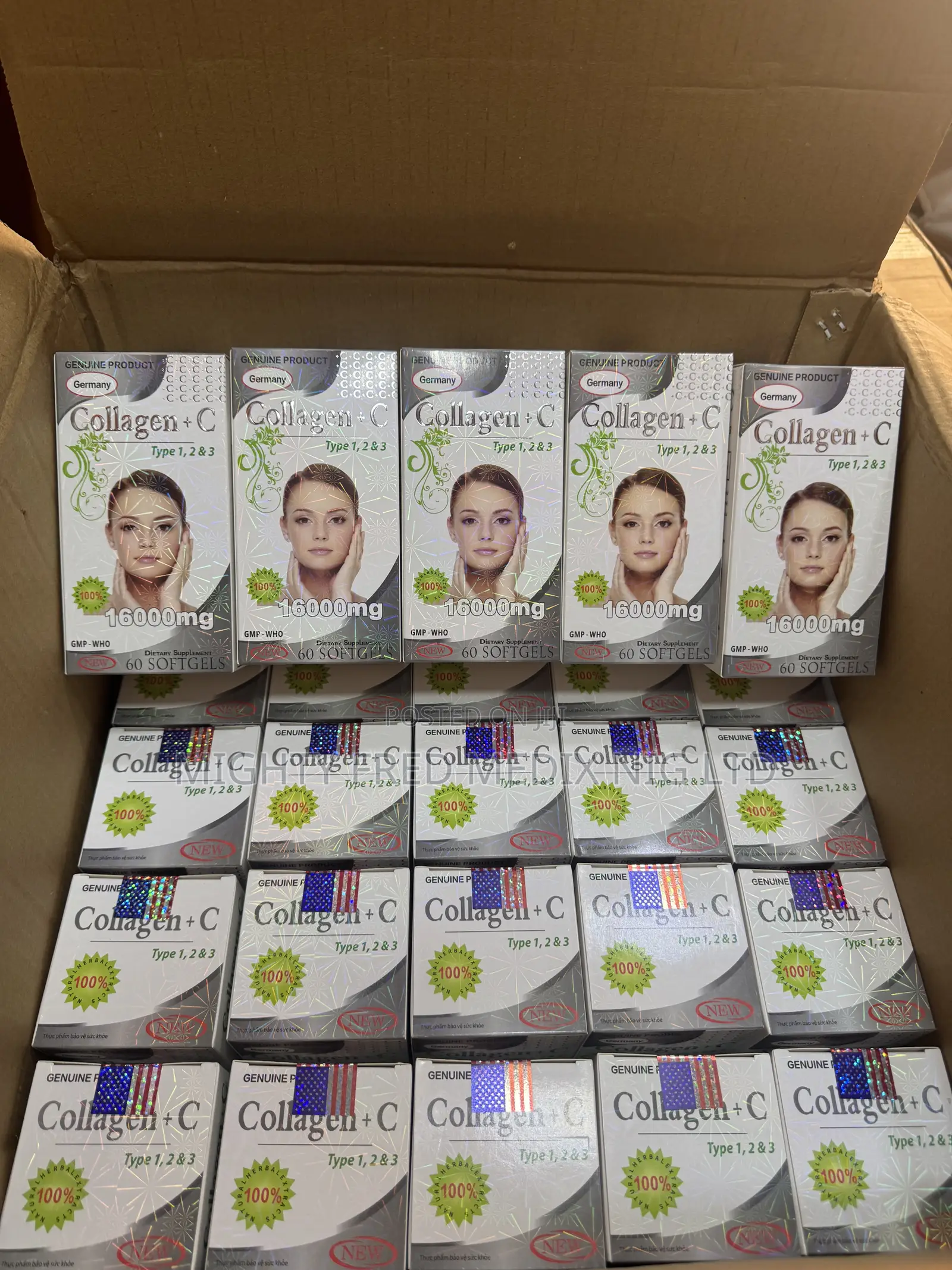 Collagen+C Type 1,2 3 16000mg