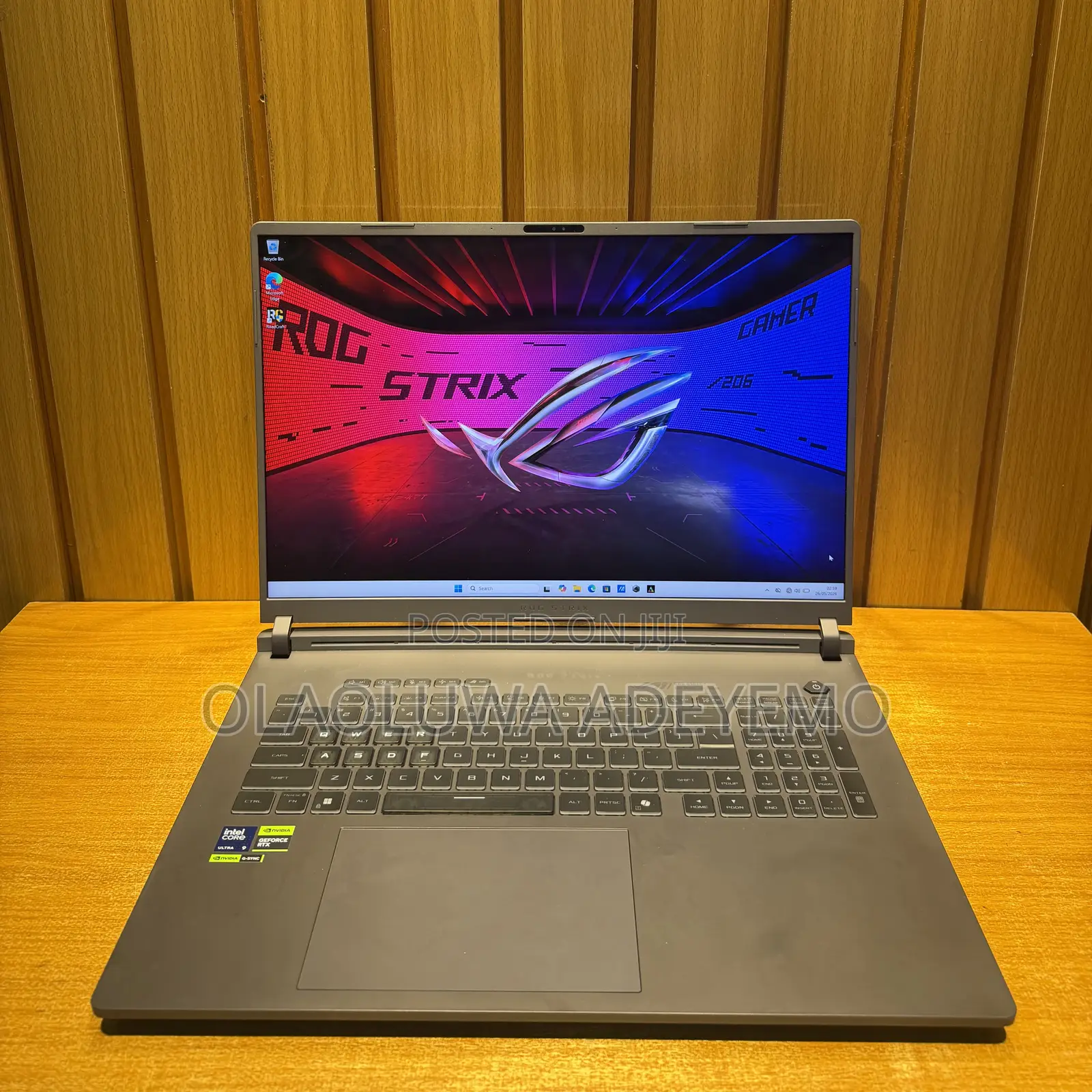 Laptop Asus ROG Strix SCAR Edition 32GB Intel Core Ultra 9 SSD 2T