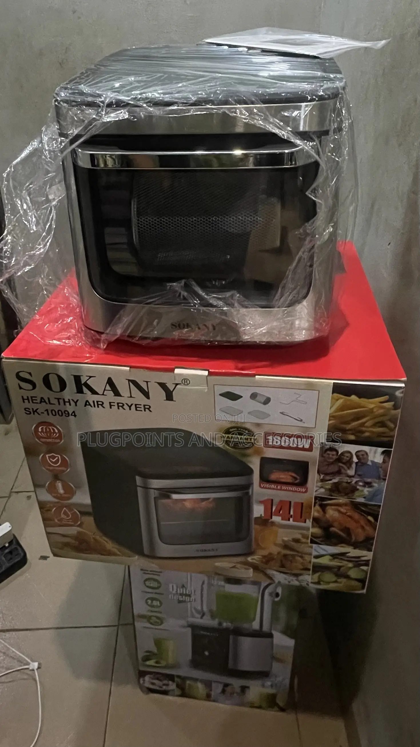 Sokany 14liters Airfryer Sk-10094 + Free Delivery Today Only