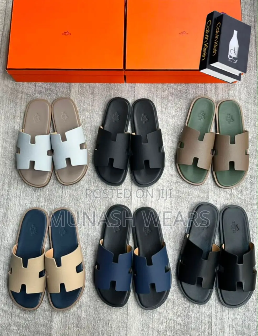 Hermes Leather Slipers 40-46 Available in All Colors